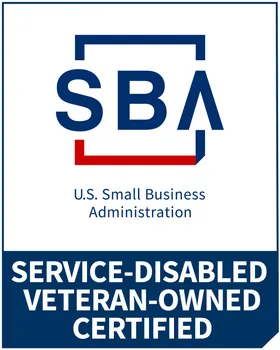 Service-Disabled Veteran-Owned Small Business certified by the U.S. Small Business Administration